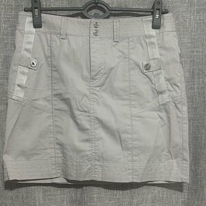 Ralph Lauren Skort~Size:4~Golf Utility Zipper Pockets Shorts Lined Skirt-Gray